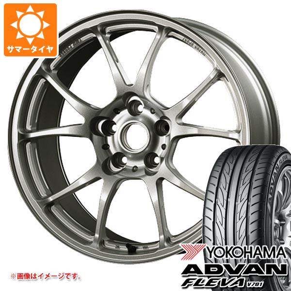 【タイヤ交換対象】サマータイヤ 205/45R16 87W XL ヨコハマ アドバン フレバ V701 TWS モータースポーツ T66-F 7.0-16 タイヤホイール4本セット