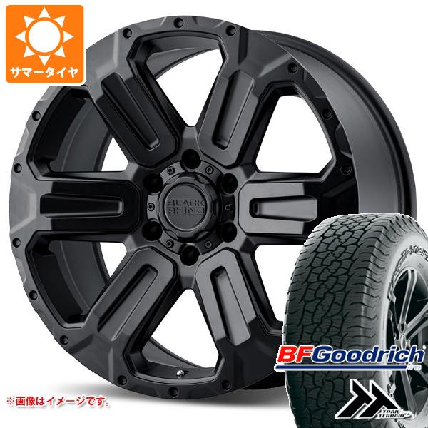 【タイヤ交換対象】ハイラックスサーフ215系用 サマータイヤ BFグッドリッチ トレールテレーンT/A 265/65R17 112T アウトラインホワイトレター ブラックライノ ワナカ 8.5-17 タイヤホイール4本セット