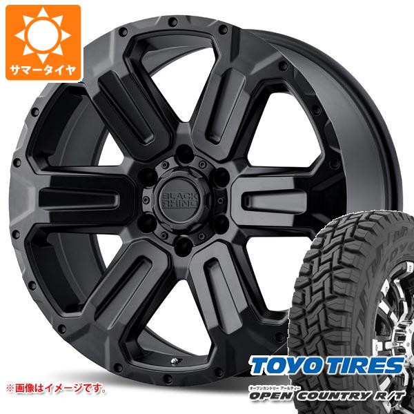 【タイヤ交換対象】ハイラックスサーフ215系用 サマータイヤ トーヨー オープンカントリー R/T 265/65R17 112Q ホワイトレター ブラックライノ ワナカ 8.5-17 タイヤホイール4本セット