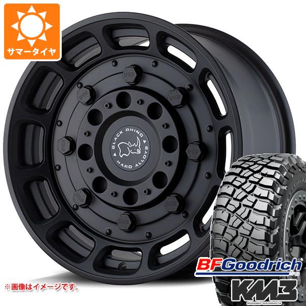 【タイヤ交換対象】ランドクルーザー プラド 150系用 サマータイヤ BFグッドリッチ マッドテレーンT/A KM3 LT265/65R17 120/117Q ブラックライノ ウォートホッグ 8.5-17 タイヤホイール4本セット
