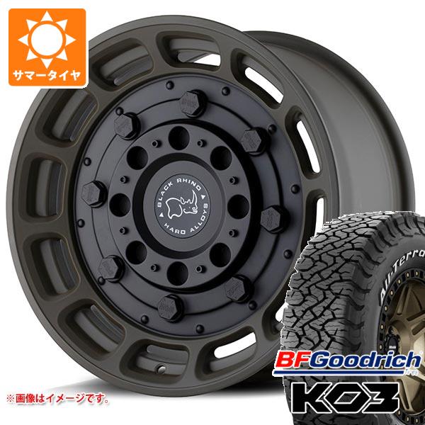 【タイヤ交換対象】FJクルーザー 10系用 サマータイヤ BFグッドリッチ オールテレーンT/A KO3 LT265/70R17 118/115S ホワイトレター ブラックライノ ウォートホッグ 8.5-17 タイヤホイール4本セット