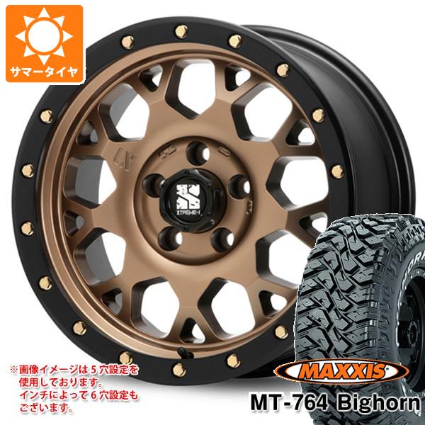 【タイヤ交換対象】サマータイヤ 265/70R17 118/115Q 8PR マキシス MT-764 ビッグホーン ホワイトレター MLJ エクストリームJ XJ04 8.0-17 タイヤホイール4本セット