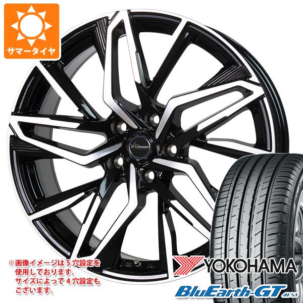 【タイヤ交換対象】サマータイヤ 225/40R18 92W XL ヨコハマ ブルーアースGT AE51 クロノス CH-112 7.0-18 タイヤホイール4本セット