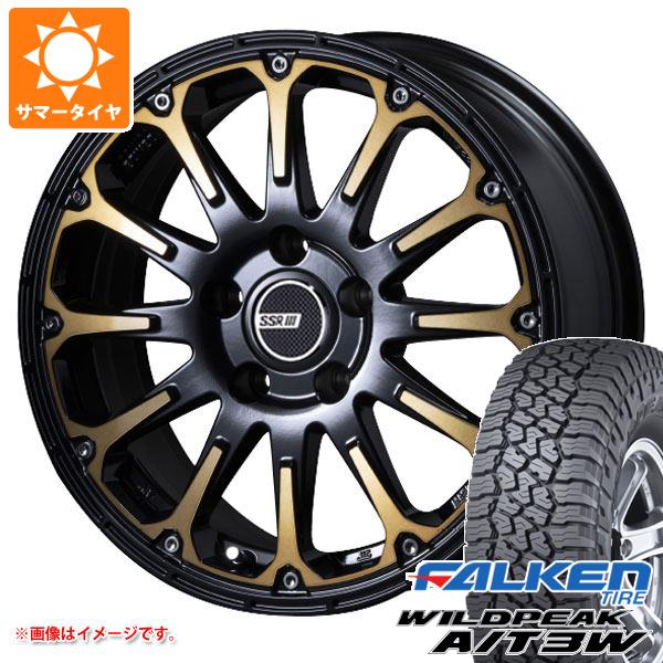 【タイヤ交換対象】T32エクストレイル用 サマータイヤ ファルケン ワイルドピーク A/T3W 235/70R16 109T XL SSR ディバイド FT 7.0-16 タイヤホイール4本セット