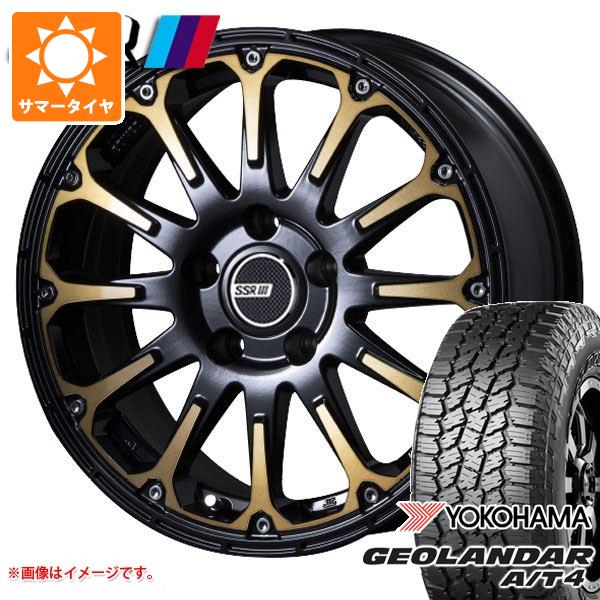【タイヤ交換対象】ミツビシ アウトランダー GF/GG系用 サマータイヤ ヨコハマ ジオランダー A/T4 G018 235/70R16 106T アウトラインホワイトレター SSR ディバイド FT 7.0-16 タイヤホイール4本セット