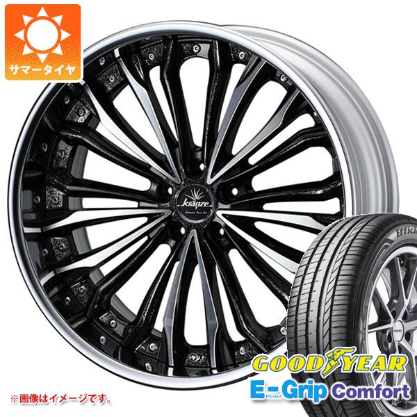【タイヤ交換対象】サマータイヤ 245/35R20 95W XL グッドイヤー エフィシエントグリップコンフォート クレンツェ フェルゼン 8.5-20 タイヤホイール4本セット