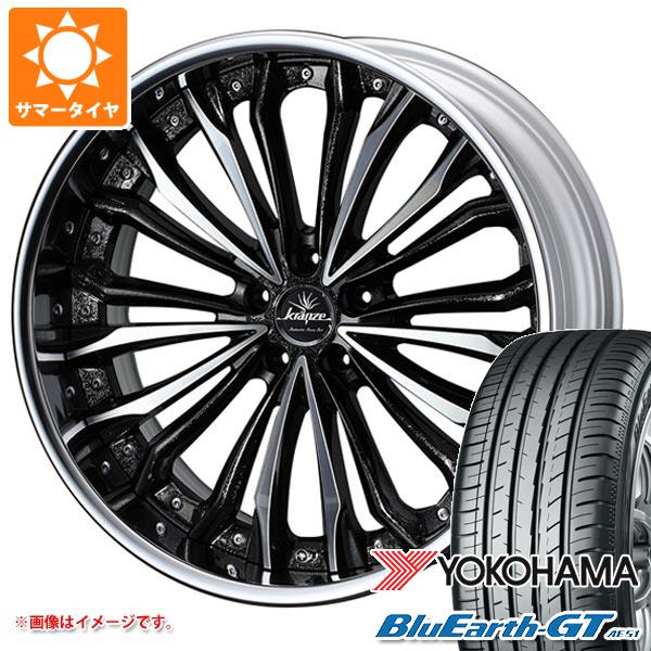 【タイヤ交換対象】サマータイヤ 245/35R19 93W XL ヨコハマ ブルーアースGT AE51 クレンツェ フェルゼン 8.5-19 タイヤホイール4本セット