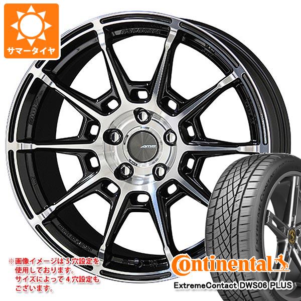 【タイヤ交換対象】サマータイヤ 215/45R18 93Y XL コンチネンタル エクストリームコンタクト DWS06 プラス ガレルナ レフィーノ 7.5-18 タイヤホイール4本セット
