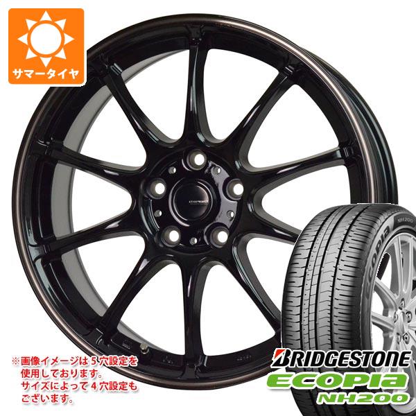 【タイヤ交換対象】サマータイヤ 195/65R15 91H ブリヂストン エコピア NH200 ジースピード P-07 6.0-15 タイヤホイール4本セット