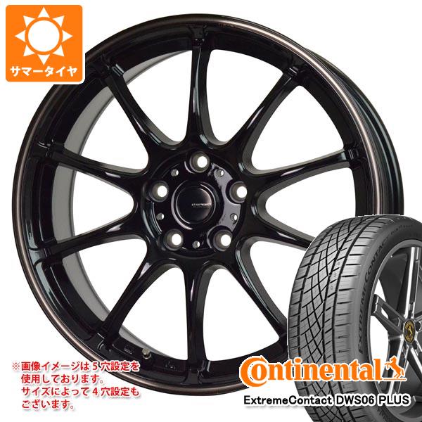 【タイヤ交換対象】サマータイヤ 215/40R18 89Y XL コンチネンタル エクストリームコンタクト DWS06 プラス ジースピード P-07 7.5-18 タイヤホイール4本セット