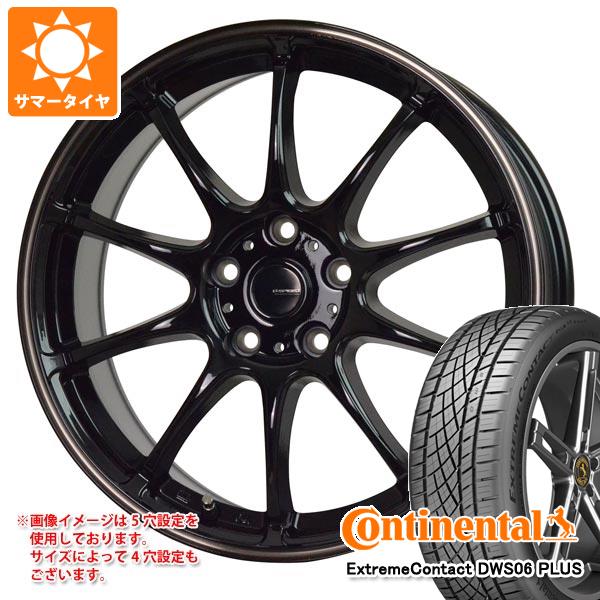 【タイヤ交換対象】サマータイヤ 245/50R18 100W コンチネンタル エクストリームコンタクト DWS06 プラス ジースピード P-07 7.5-18 タイヤホイール4本セット