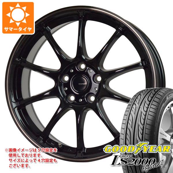 【タイヤ交換対象】2024年製 サマータイヤ 165/55R15 75V グッドイヤー イーグル LS2000 ハイブリッド2 ジースピード P-07 4.5-15 タイヤホイール4本セット