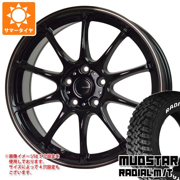 【タイヤ交換対象】サマータイヤ 145/80R12 80/78N LT マッドスター ラジアル M/T ホワイトレター ジースピード P-07 4.0-12 タイヤホイール4本セット