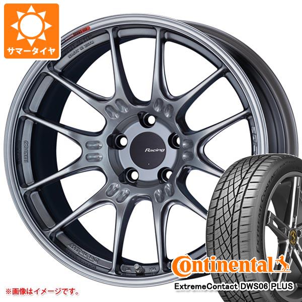 【タイヤ交換対象】2025年製 サマータイヤ 215/45R18 93Y XL コンチネンタル エクストリームコンタクト DWS06 プラス エンケイ レーシング GTC02 7.5-18 タイヤホイール4本セット