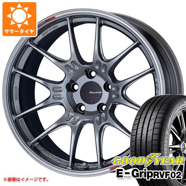 【タイヤ交換対象】サマータイヤ 245/45R19 102W XL グッドイヤー エフィシエントグリップ RVF02 エンケイ レーシング GTC02 8.5-19 タイヤホイール4本セット
