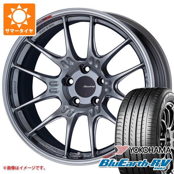 【タイヤ交換対象】サマータイヤ 225/55R19 103H XL ヨコハマ ブルーアースRV RV03 エンケイ レーシング GTC02 8.0-19 タイヤホイール4本セット