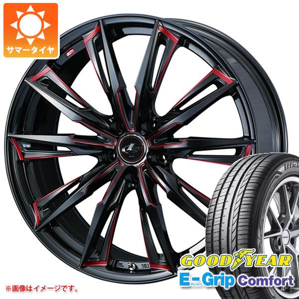 【タイヤ交換対象】サマータイヤ 245/45R19 102W XL グッドイヤー エフィシエントグリップコンフォート レオニス GX 8.0-19 タイヤホイール4本セット