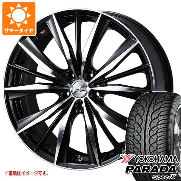 【タイヤ交換対象】サマータイヤ 235/60R18 103V ヨコハマ パラダ スペック-X PA02 レオニス VX 8.0-18 タイヤホイール4本セット