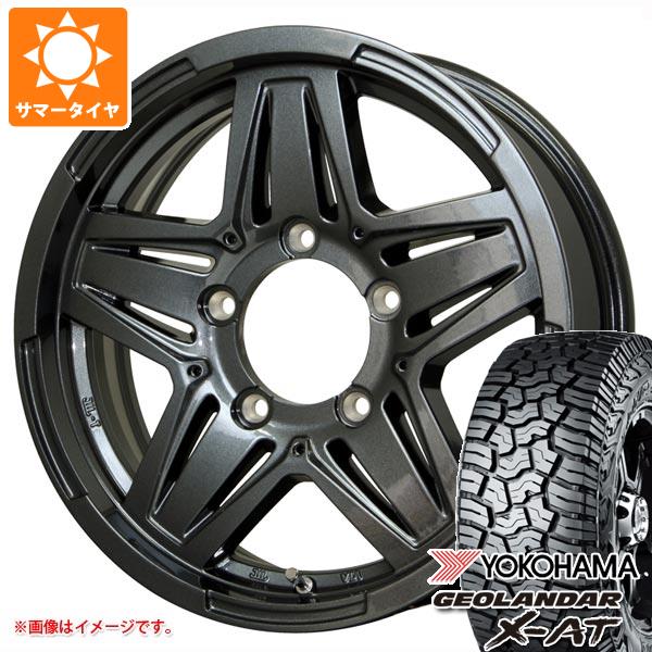 【タイヤ交換対象】5本セット ジムニーシエラ JB74W用 サマータイヤ ヨコハマ ジオランダー X-AT G016 LT235/70R16 104/101Q アウトラインホワイトレター マッドクロス JB-01 6.0-16 タイヤホイール5本セット