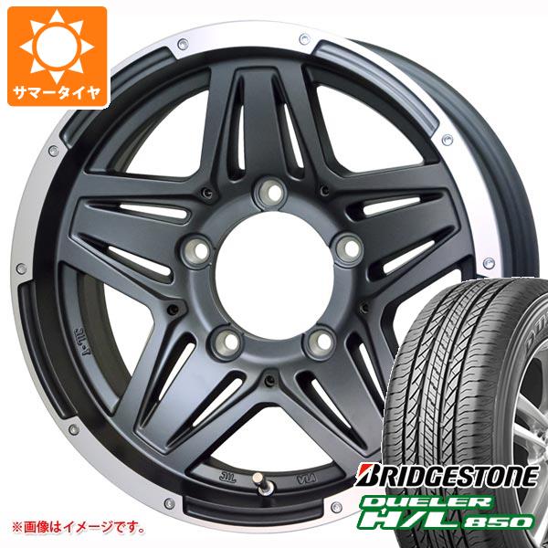 【タイヤ交換対象】5本セット ジムニー JB64W用 サマータイヤ ブリヂストン デューラー H/L850 215/70R16 100H マッドクロス JB-01 5.5-16 タイヤホイール5本セット