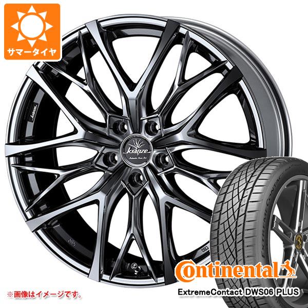【タイヤ交換対象】サマータイヤ 235/60R18 107W XL コンチネンタル エクストリームコンタクト DWS06 プラス クレンツェ ウィーバル 100エボ 7.5-18 タイヤホイール4本セット