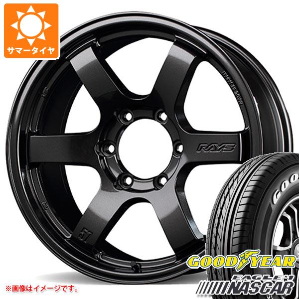 【タイヤ交換対象】ハイエース 200系用 2024年製 サマータイヤ グッドイヤー イーグル ＃1 ナスカー 215/65R16C 109/107R ホワイトレター レイズ グラムライツ 57DR-X 6.5-16 タイヤホイール4本セット