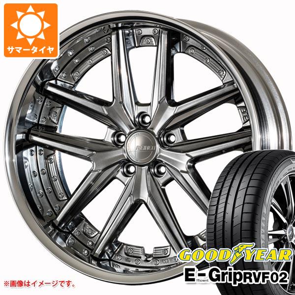 【タイヤ交換対象】サマータイヤ 245/35R20 95W XL グッドイヤー エフィシエントグリップ RVF02 アミスタット ライエン T025 8.5-20 タイヤホイール4本セット