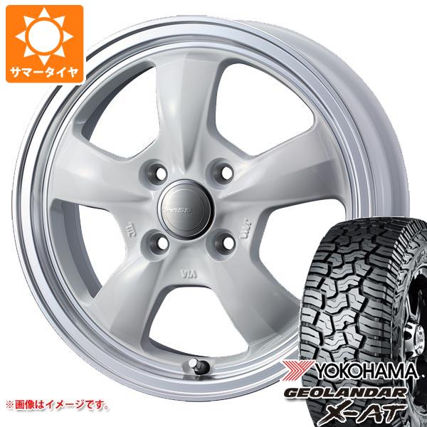 【タイヤ交換対象】キャリイ DA16T用 サマータイヤ ヨコハマ ジオランダー X-AT G016 LT165/65R14 81/78Q ブラックレター G016A グラフト 5S 4.5-14 タイヤホイール4本セット