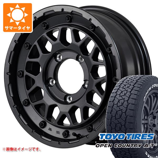 【タイヤ交換対象】ジムニーシエラ JB74W用 サマータイヤ トーヨー オープンカントリー A/T3 215/70R16 100T ホワイトレター ナイトロパワー M29 スティンガー 6.0-16 タイヤホイール4本セット
