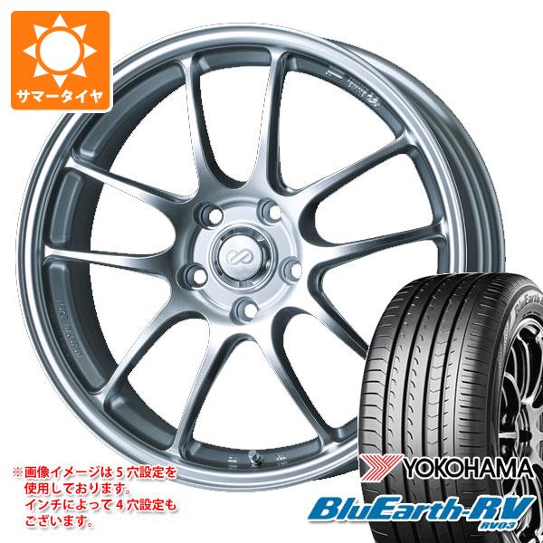 【タイヤ交換対象】2026年製 サマータイヤ 215/50R17 95V XL ヨコハマ ブルーアースRV RV03 エンケイ パフォーマンスライン PF01 7.0-17 タイヤホイール4本セット