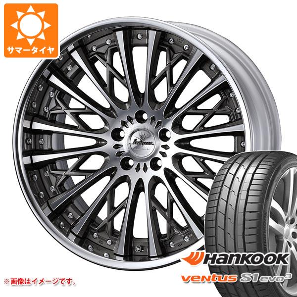 【タイヤ交換対象】サマータイヤ 245/45R19 102Y XL ハンコック ベンタス S1 エボ3 K127 クレンツェ シュリット 8.5-19 タイヤホイール4本セット