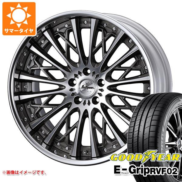 【タイヤ交換対象】サマータイヤ 225/40R19 93W XL グッドイヤー エフィシエントグリップ RVF02 クレンツェ シュリット 8.0-19 タイヤホイール4本セット