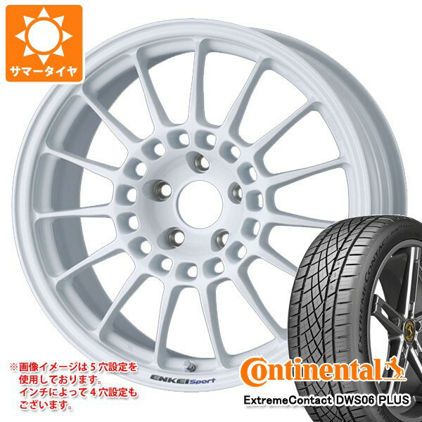 【タイヤ交換対象】サマータイヤ 225/45R18 91Y コンチネンタル エクストリームコンタクト DWS06 プラス エンケイ スポーツ RC-T5 8.0-18 タイヤホイール4本セット