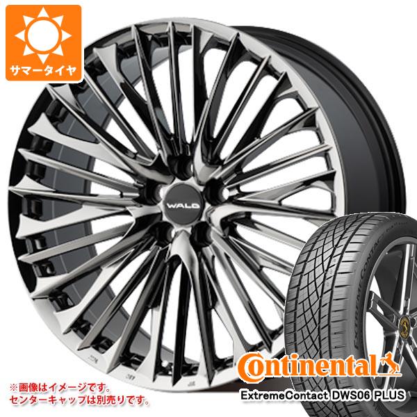 【タイヤ交換対象】サマータイヤ 245/40R20 99Y XL コンチネンタル エクストリームコンタクト DWS06 プラス ヴァルド ジェニュインライン F001 30系 アルファード ヴェルファイア用 8.5-20 タイヤホイール4本セット