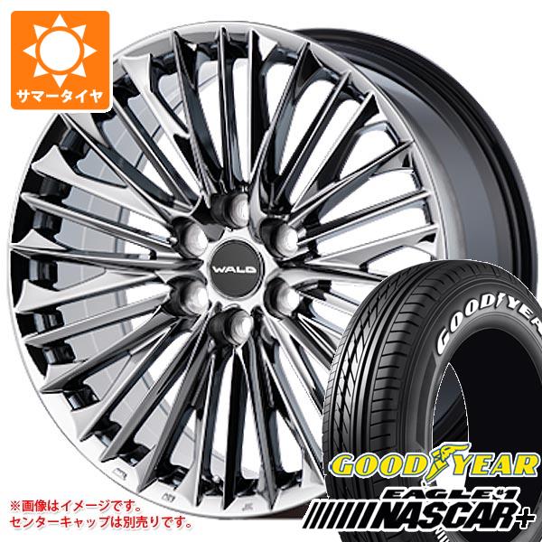 【タイヤ交換対象】ハイエース 200系用 サマータイヤ グッドイヤー イーグル ＃1 ナスカープラス 215/60R17C 109/107R ホワイトレター ヴァルド ジェニュインライン F001 6.5-17 タイヤホイール4本セット