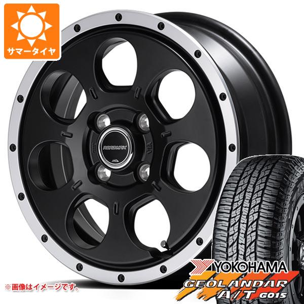 【タイヤ交換対象】エブリイバン DA17V用 2025年製 サマータイヤ ヨコハマ ジオランダー A/T G015 165/60R15 77H ブラックレター ロードマックス WO-7 4.5-15 タイヤホイール4本セット