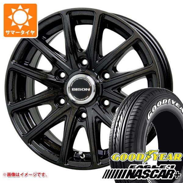 【タイヤ交換対象】NV350キャラバン E26用 2025年製 サマータイヤ グッドイヤー イーグル ＃1 ナスカープラス 195/80R15 107/105N ホワイトレター バイソン BN-01 6.0-15 タイヤホイール4本セット
