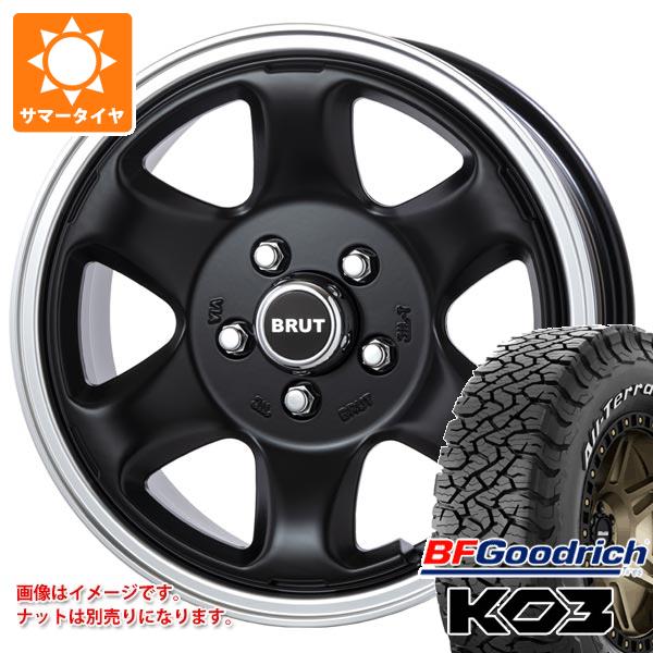 【タイヤ交換対象】サマータイヤ 225/70R16 102/99S BFグッドリッチ オールテレーンT/A KO3 ホワイトレター ブルート BR-44 デリカD:5用 6.5-16 タイヤホイール4本セット
