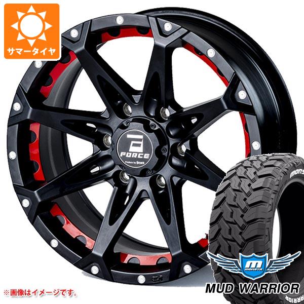 【タイヤ交換対象】ランドクルーザー プラド 150系用 サマータイヤ モンスタ マッドウォーリアー LT265/60R18 119/116Q ホワイトレター フォース デナリ 8.0-18 タイヤホイール4本セット