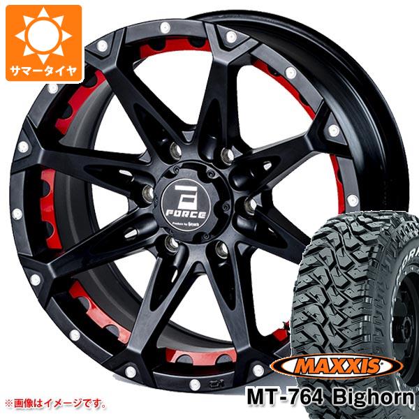 【タイヤ交換対象】サマータイヤ 265/70R17 118/115Q 8PR マキシス MT-764 ビッグホーン ホワイトレター フォース デナリ 8.0-17 タイヤホイール4本セット