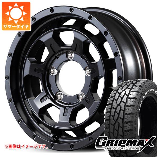 【タイヤ交換対象】スズキ ジムニー用 サマータイヤ グリップマックス マッドレイジ R/T MAX LT185/85R16 105/103Q ホワイトレター ナイトロパワー M7 ファランクス 5.5-16 タイヤホイール4本セット
