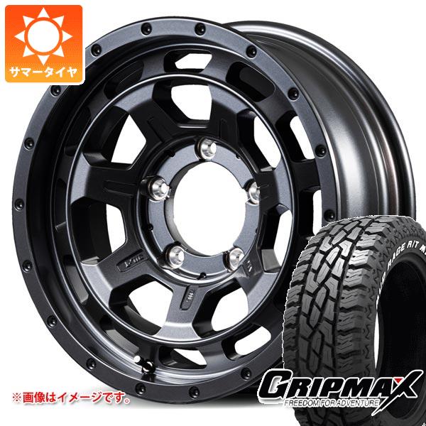 【タイヤ交換対象】5本セット スズキ ジムニーシエラ JB74W用 サマータイヤ グリップマックス マッドレイジ R/T MAX LT225/70R16 102/99R ホワイトレター ナイトロパワー M7 ファランクス 6.0-16 タイヤホイール5本セット