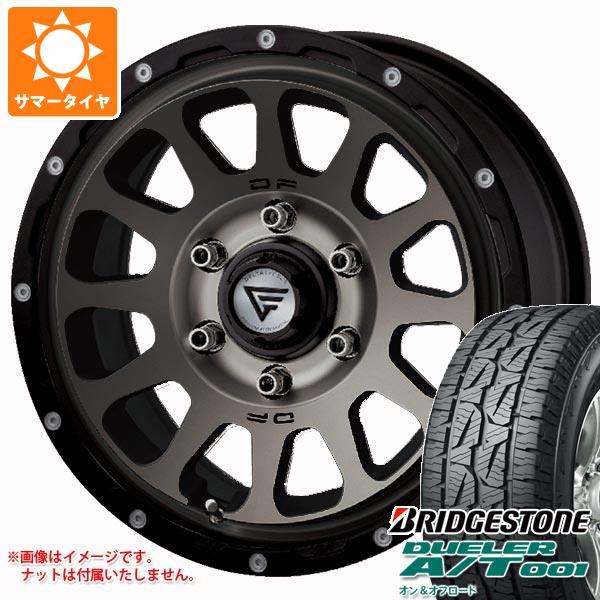 ハイエース 200系専用 サマータイヤ ブリヂストン デューラー A/T 001 215/70R16 100S ブラックレター デルタフォース オーバル 7.0-16 タイヤホイール4本セット