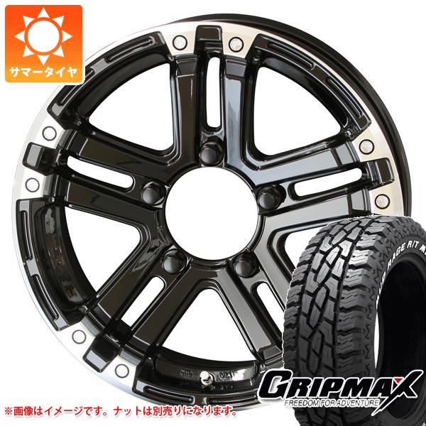 【タイヤ交換対象】ジムニー用 サマータイヤ グリップマックス マッドレイジ R/T MAX LT185/85R16 105/103Q ホワイトレター PPX SJ-X5 5.5-16 タイヤホイール4本セット