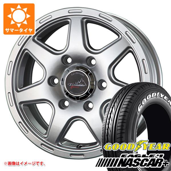 【タイヤ交換対象】NV350キャラバン E26用 サマータイヤ グッドイヤー イーグル ＃1 ナスカープラス 195/80R15 107/105N ホワイトレター ラ・ストラーダ ティラード クロス 6.0-15 タイヤホイール4本セット