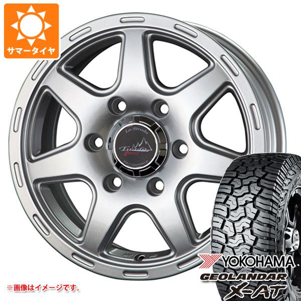 【タイヤ交換対象】ハイエース 200系用 2025年製 サマータイヤ ヨコハマ ジオランダー X-AT G016 195/80R15 107/105N LT アウトラインホワイトレター G016A ラ・ストラーダ ティラード クロス 6.0-15 タイヤホイール4本セット