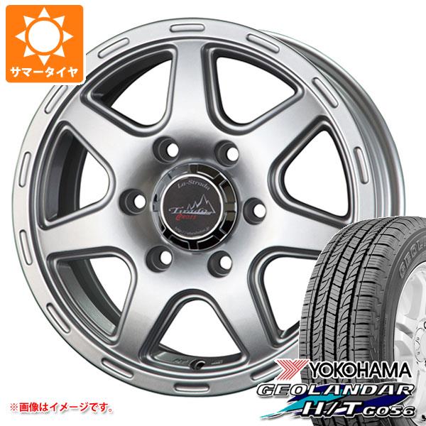 【タイヤ交換対象】NV350キャラバン E26用 2025年製 サマータイヤ ヨコハマ ジオランダー H/T G056 195/80R15 107/105L LT ホワイトレター ラ・ストラーダ ティラード クロス 6.0-15 タイヤホイール4本セット
