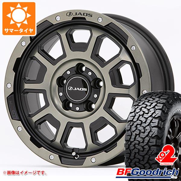 【タイヤ交換対象】ジープ ラングラー JK/JL系用 サマータイヤ BFグッドリッチ オールテレーンT/A KO2 LT285/70R17 116/113S ブラックレター ジャオス アダマス BL5 タイヤホイール4本セット