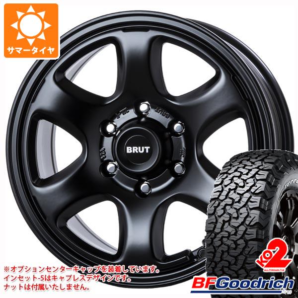 【タイヤ交換対象】5本セット FJクルーザー 10系用 サマータイヤ BFグッドリッチ オールテレーンT/A KO2 LT265/70R17 121/118S ホワイトレター ブルート BR-44 7.5-17 タイヤホイール5本セット