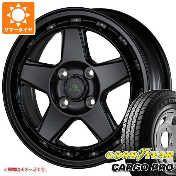 【タイヤ交換対象】キャリイ DA16T用 サマータイヤ グッドイヤー カーゴ プロ 165/80R14 97/95N (165R14 8PR相当) ドゥオール フェニーチェ クロス XC5 5.0-14 タイヤホイール4本セット